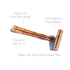 Partially Biodegradable Disposable Razors - Individually packed