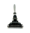 Elegant Curved Metal Shaving Set with Reusable Razor and Brush - Compatible with Gillette Mach 3 Line of Products