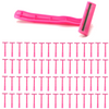 1,000 Low-Cost Pink Twin Blade Disposable Razors (No Lubrication Strip)