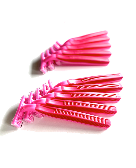 100 Premium Quality Pink Disposable Razors