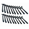 20 Low-Cost Black Disposable Razors