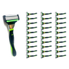 30 Box of Premium Six Blade Razors - Luxury Stainless Steel Quality Amenities - Includes 60 Total Cartridges