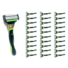  30 Box of Premium Six Blade Razors - Luxury Stainless Steel Quality Amenities - Includes 60 Total Cartridges