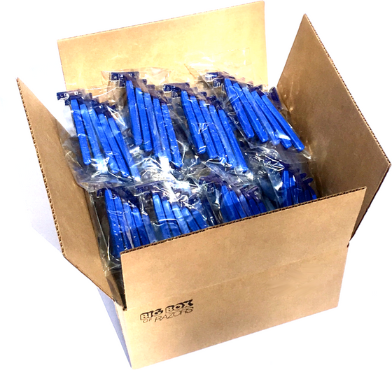 1,000 Box of Blue Premium Razors