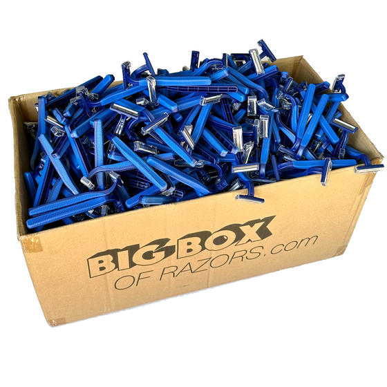 500 Premium Quality Blue Disposable Razors