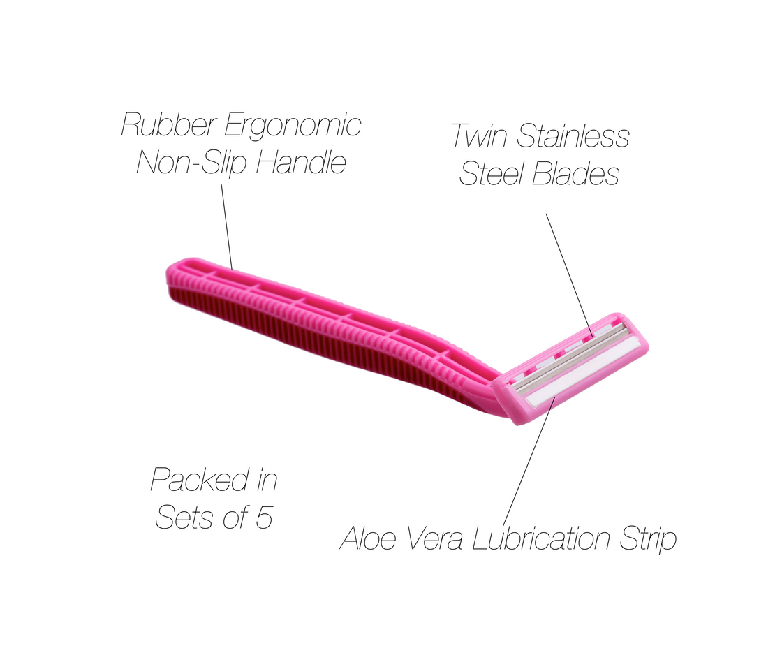 100 Box of Bulk Disposable Twin Blade Razors for Men and Women – Big ...