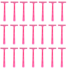  1,000 Low-Cost Pink Twin Blade Disposable Razors (No Lubrication Strip)