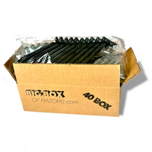  40 Box of Low-Cost Black Disposable Razors