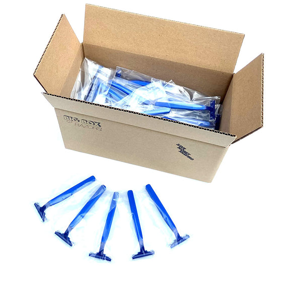 Blue Disposable Razors - Individually Packed