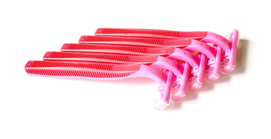 20 Box of Pink Razors - Big Box of Razors - High Quality Bulk Disposable Razor Blades