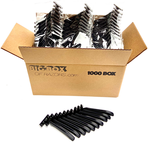 1,000 Low-Priced Black Disposable Razors