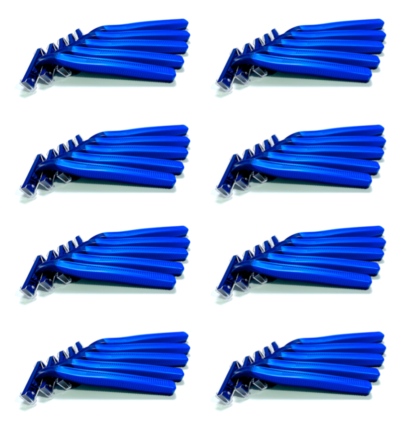 40 Box of Bulk Disposable Twin Blade Razors for Men and Women – Big Box ...