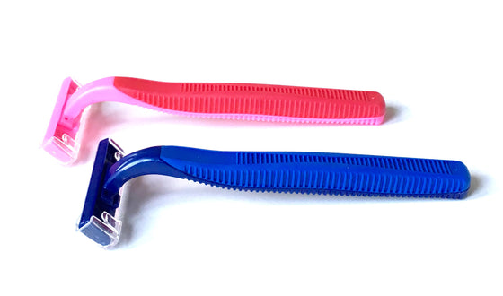 20 Box of His & Her Blue and Pink Razors - Big Box of Razors - High Quality Bulk Disposable Razor Blades