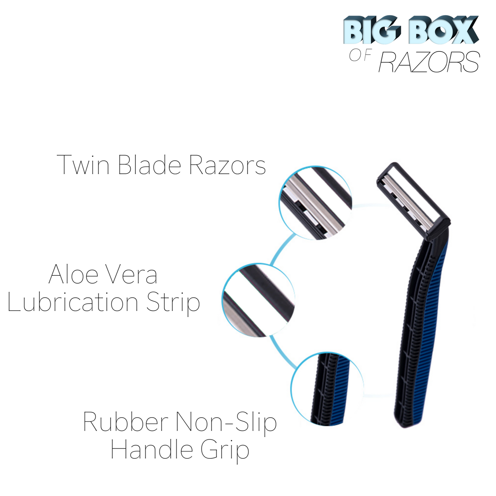 2 Razors for $1 – Big Box of Razors