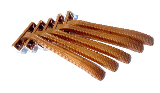 1,000 Box of 35% Wheat Straw Partially Biodegradable Disposable Razors ( Individually Packed Temporarily )