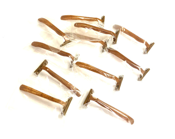 Partially Biodegradable Disposable Razors - Individually packed
