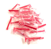  Pink Disposable Razors - Individually Packed